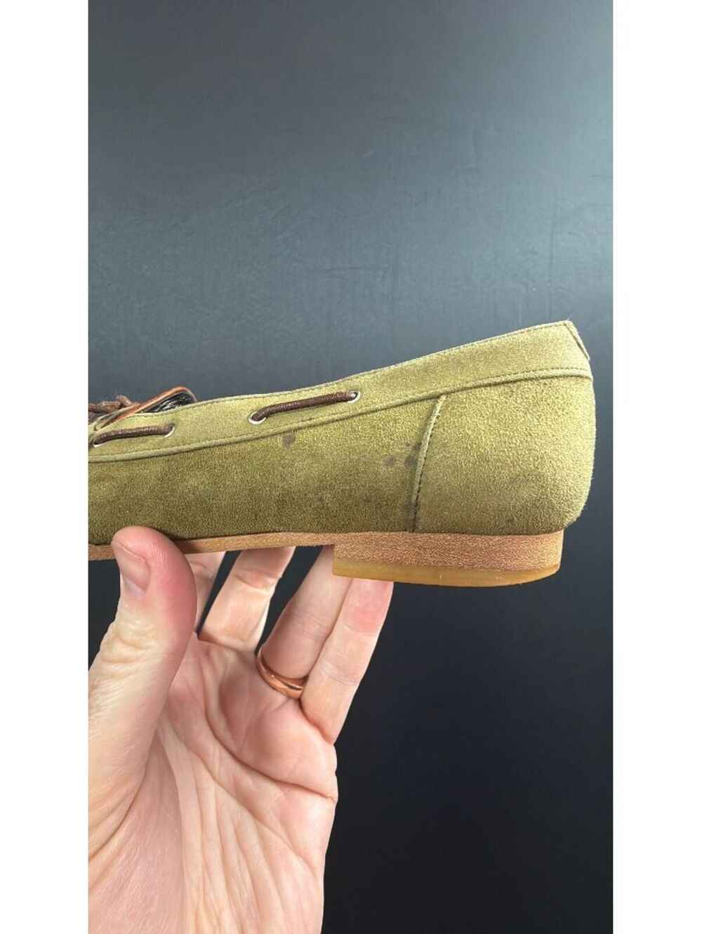 Christian Dior Sport Green Loafers Size 5.5 W - Picture 3 of 8
